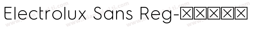Electrolux Sans Reg字体转换